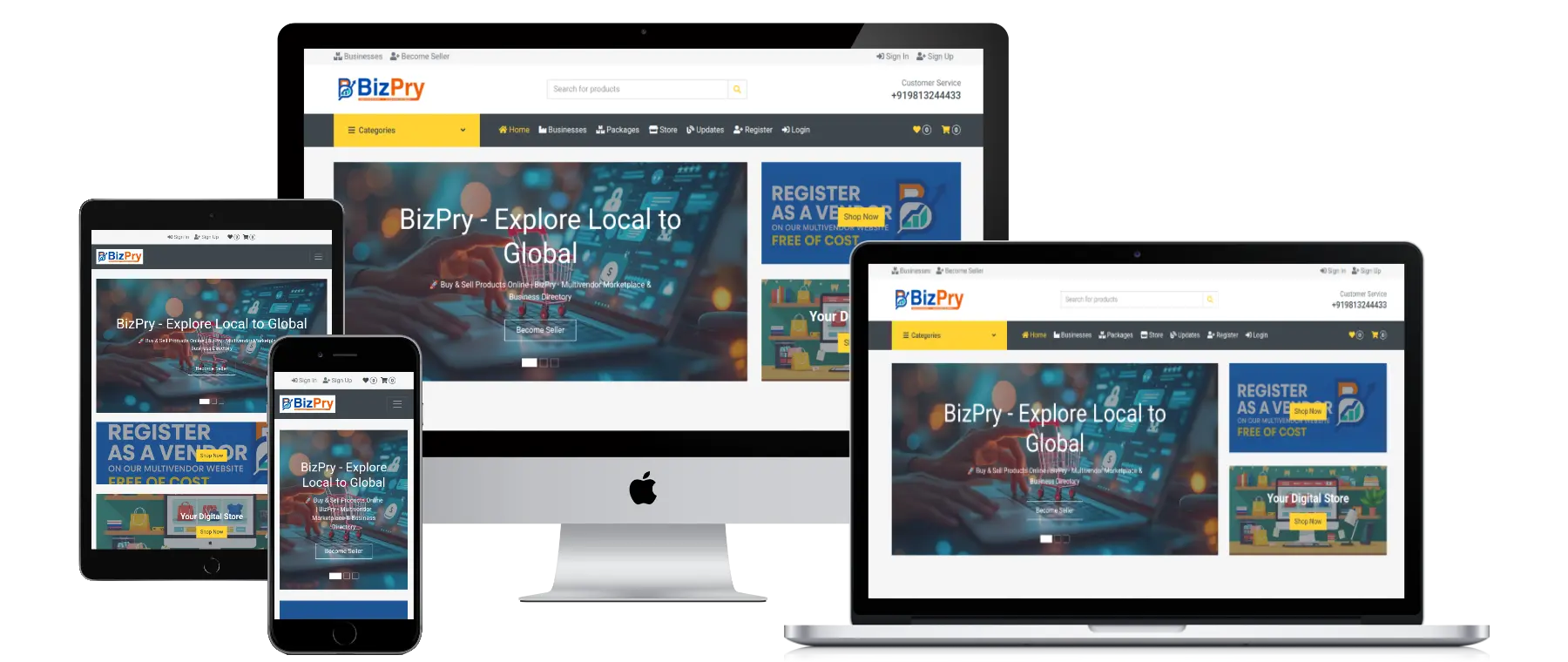 BizPry marketplace illustration