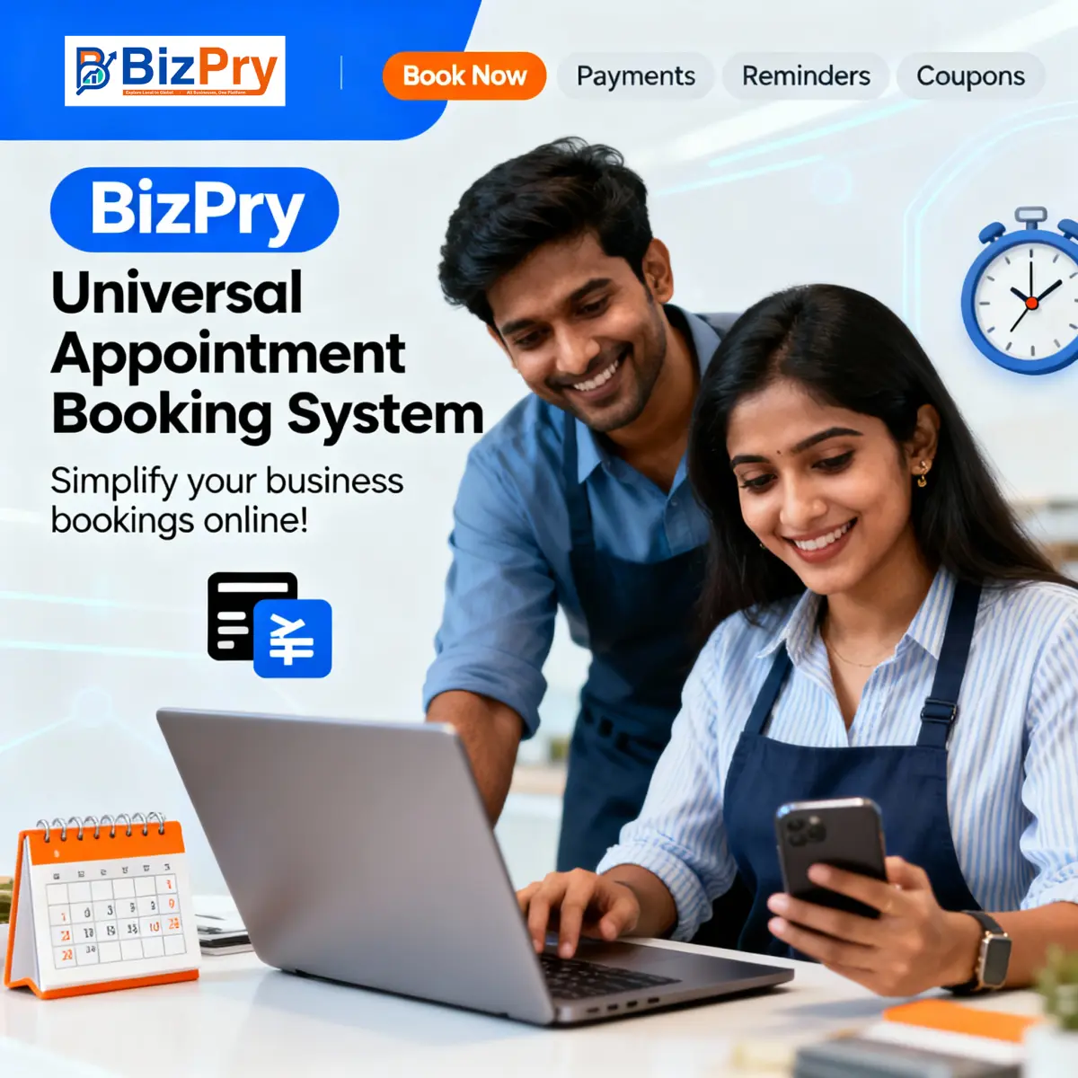 BizPry Universal Appointment Booking System – Simplify Your Business Bookings Online