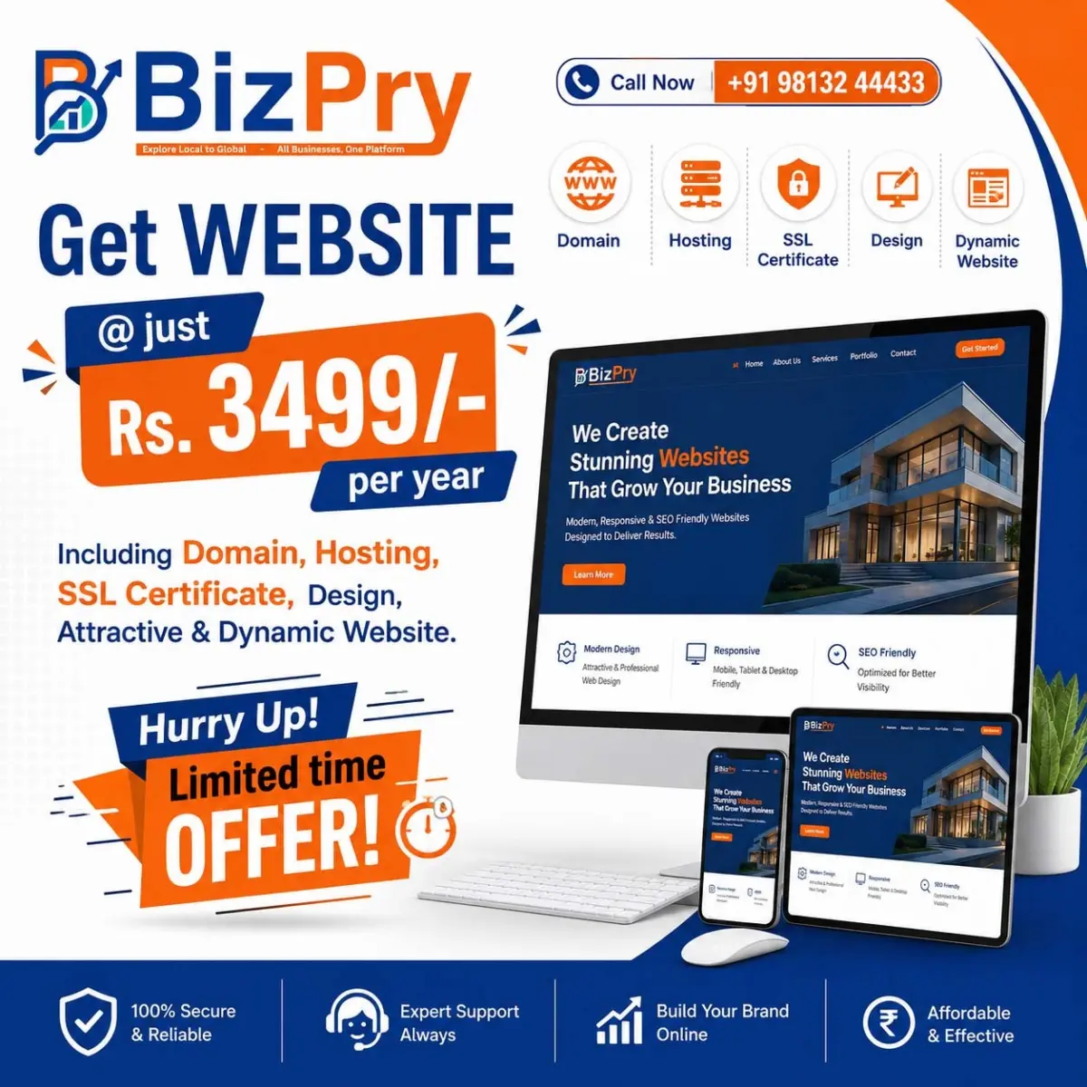 Professional Website @ ₹3499
