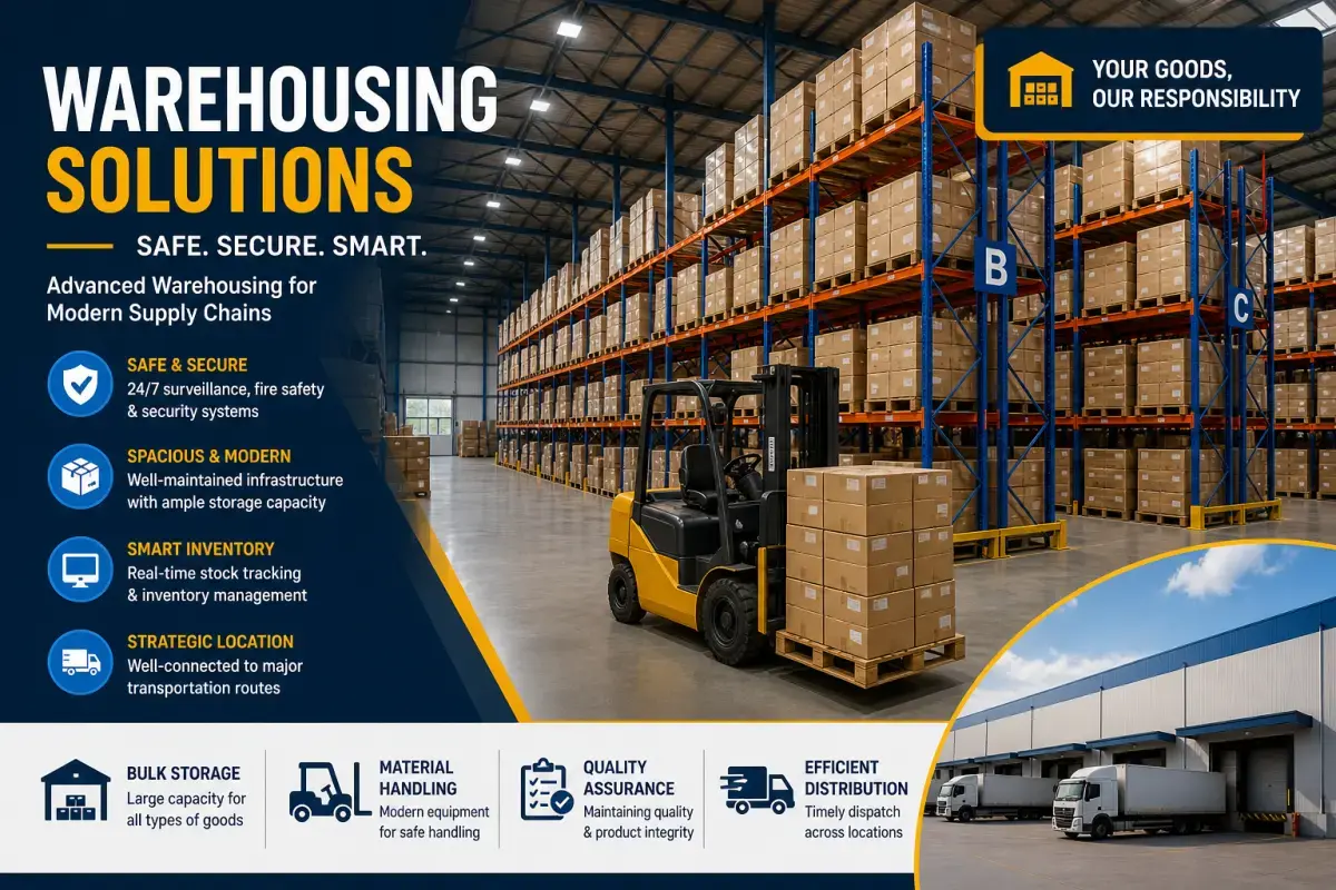 Warehousing facility Provided by Us
