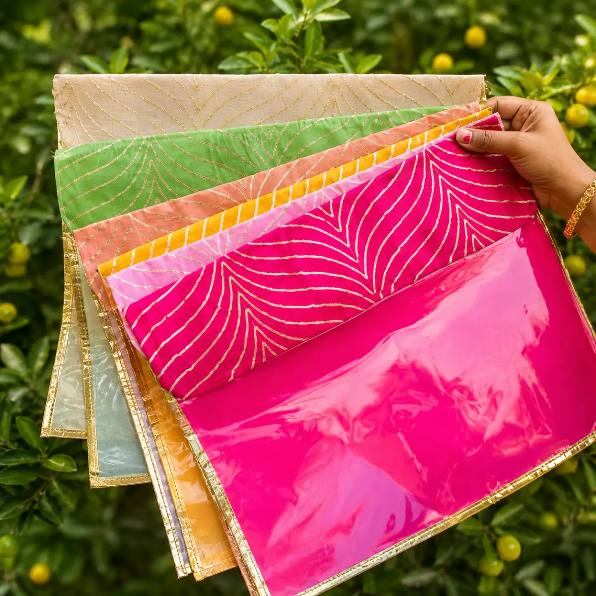 Premium Designer Saree Covers – 14 × 17 Inch