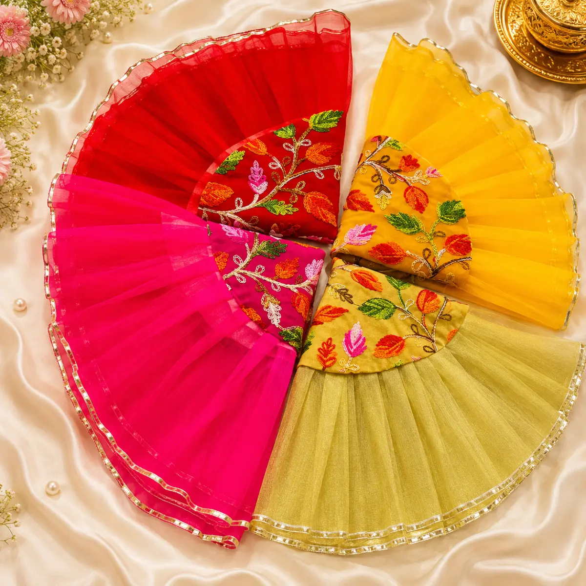 Designer Thaal Cover – Festive & Traditional Thaal Decoration | 20×20 Inch