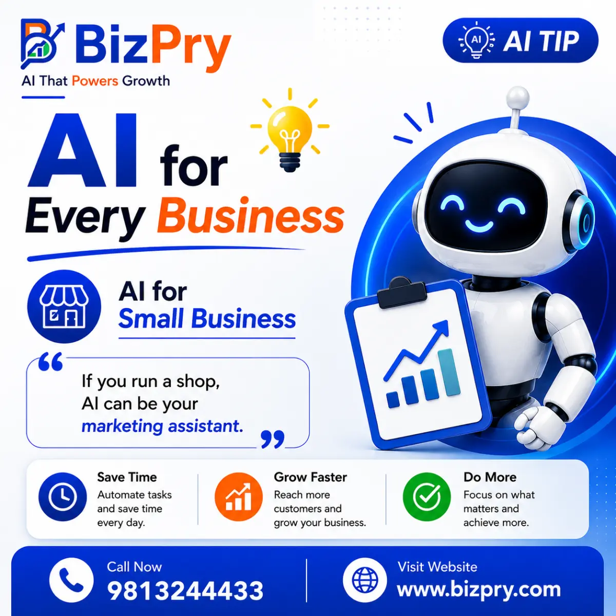 AI for Every Business: How Small Businesses Can Save Time and Grow Faster with A